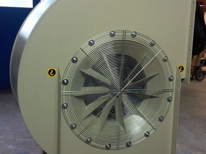 Laufrad eines Hochdruck Radialventilators für die Heutrocknung